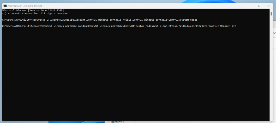Comfy Manager Install