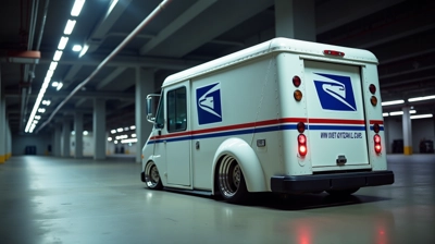 Stanced USPS Mail Truck
