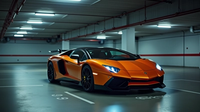 Yellow Lambo Aventador